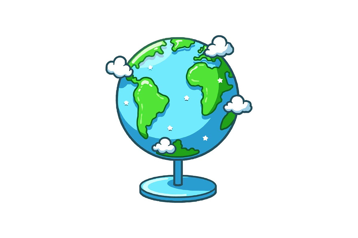 Globe, Books & Clock Clipart, an Object Graphic by Designs_River (Photo 3 of 16)