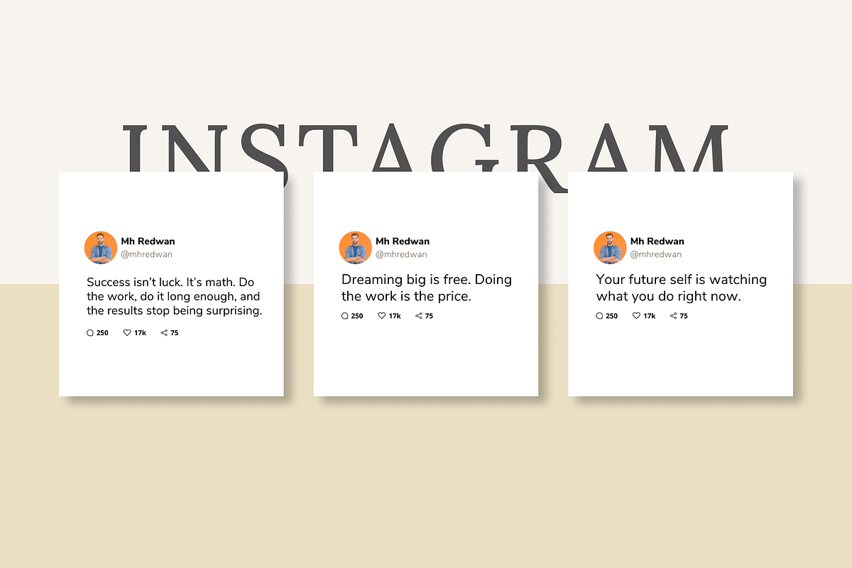 50 Discipline Instagram Template, a Social Media Template by RB Boutique (Photo 10 of 10)
