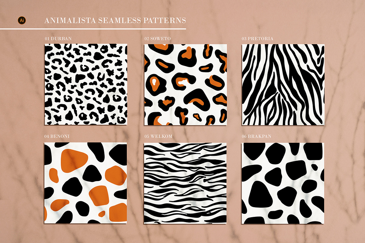 Animalista - patterns collection, a Pattern Graphic by Madiwaso (Photo 3 of 8)