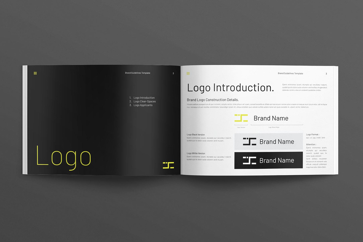 Brand Guideline Brochure Landscape, a Brochure Template by MassiveCreator (Photo 2 of 8)