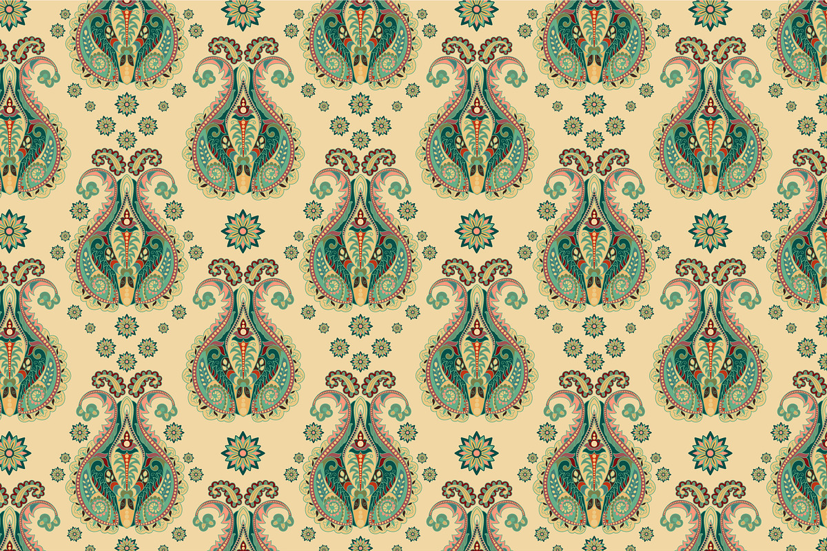 5 Indian Vector Patterns, a Pattern Graphic by Sunny_Lion | Creative Market