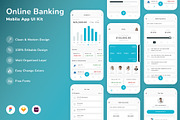 Online Banking Mobile App UI Kit, an UI Kit Template by Betush (Thumbnail 2 of 2)