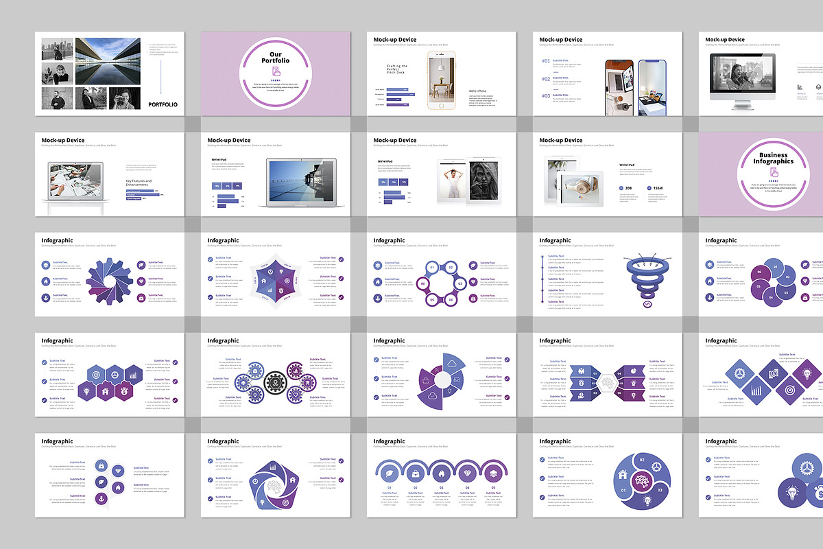 Infographic Pitch Deck Google Slides, a Presentation Template by Design Vault (Photo 9 of 12)