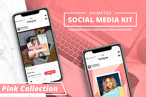 ANIMATED - Pink Social Media Booster