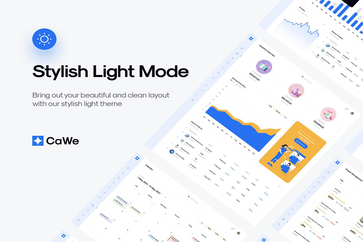 Dashboard UI Kit, an UI Kit Template by Lumina_ui_ux202 (Photo 3 of 8)