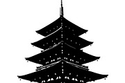 Pagoda Temple Silhouette, an Object Graphic by Designer_Momina (Thumbnail 9 of 20)