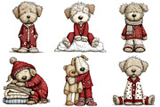 Winter Pijama Dog Clipart, an Illustration by Craft Nest (Thumbnail 10 of 10)