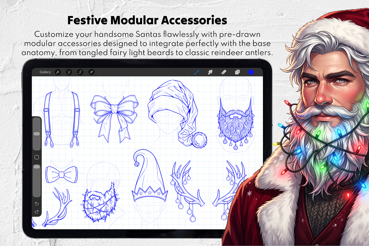 220 Hot Santa Bases, a Brush Add-On by Selentaori Studio (Photo 9 of 12)