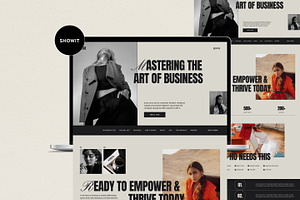 Elise Showit Sales Page Template