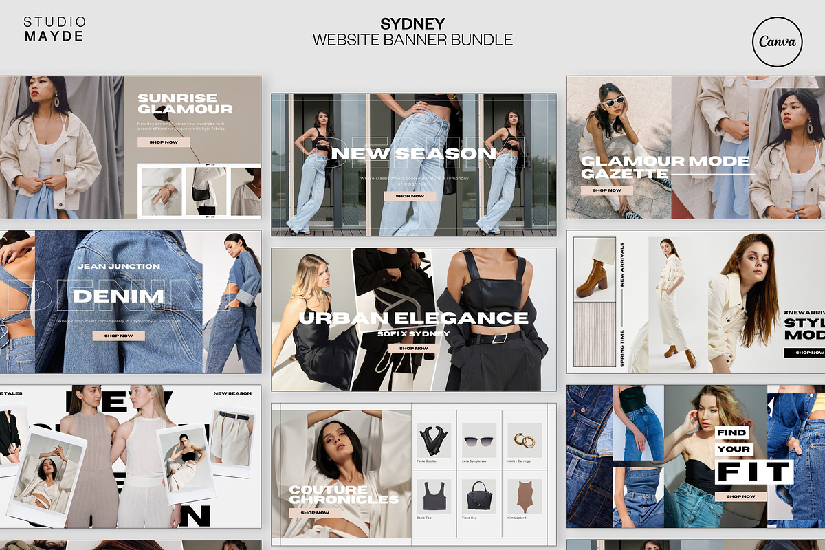 SYDNEY | Website Banner Bundle, a Websites & App Template by Studio Mayde (Photo 1 of 7)