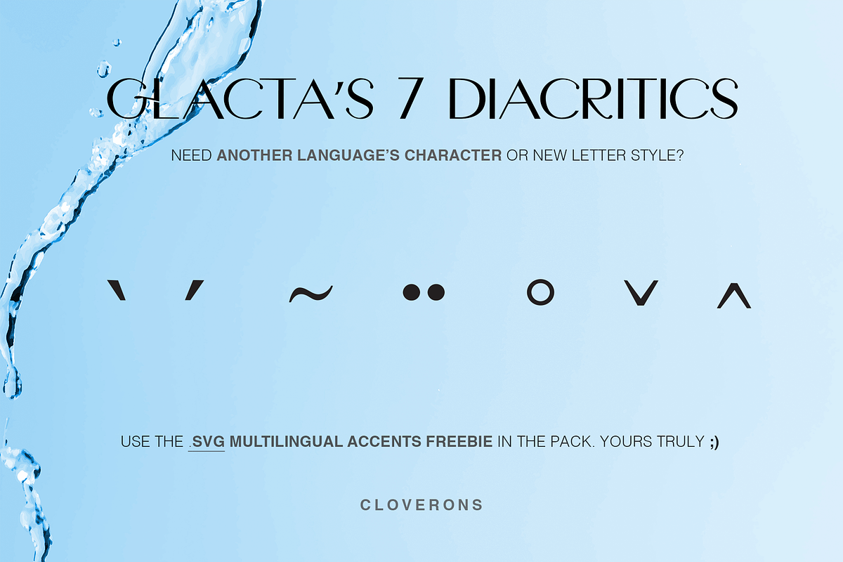 Glacta - Slashy Modern Sans Display, a Sans Serif Font by Cloverons (Photo 13 of 14)
