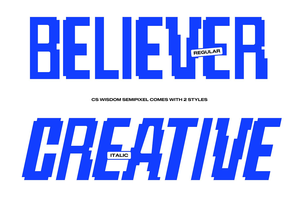 CS Wisdom Semipixel, a Sans Serif Font by Craft Supply Co. (Photo 2 of 8)