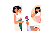 Curious people peeking, looking out, a Person Illustration by PaperTrident (Thumbnail 5 of 5)