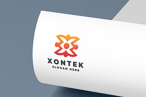 Network & Connection X Letter Logo, a Branding & Logo Template by Design_Planet
