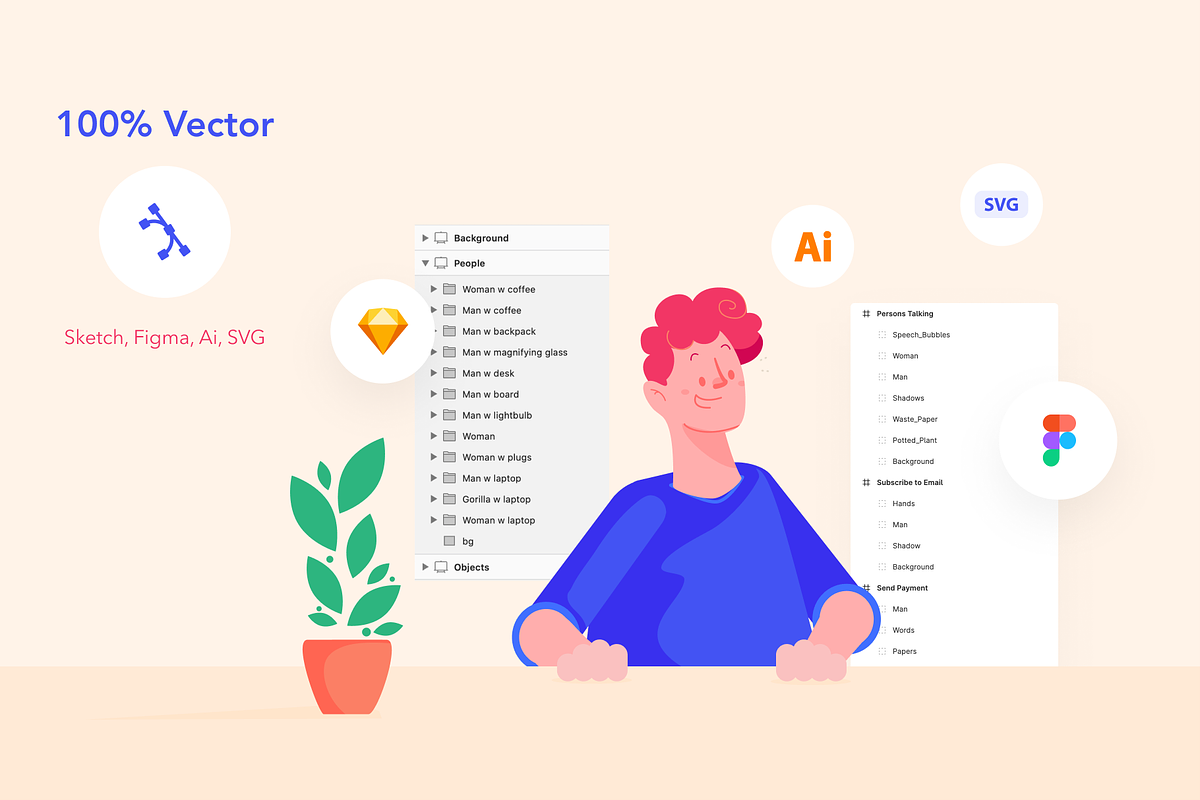 SaaS Illustration Kit, an Illustration by Base Design Studio (Photo 3 of 13)