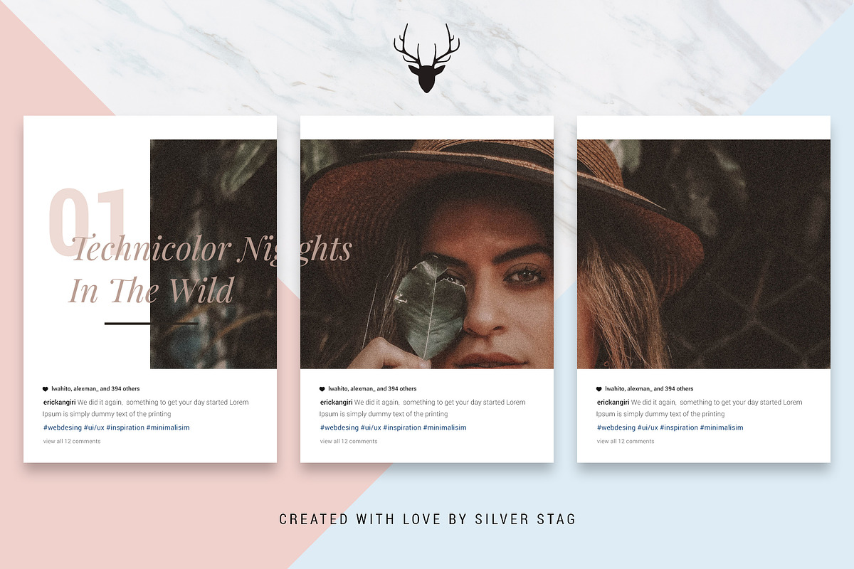 #InstaGrid 1.0 Canva Puzzle Template, a Social Media Template by SilverStag Type Foundry (Photo 6 of 14)