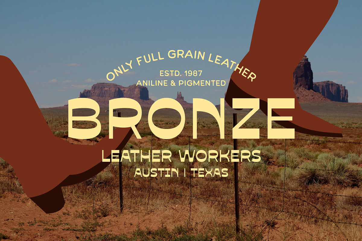 Reyspiro - Western Bold, a Sans Serif Font by Matsero (Photo 10 of 11)