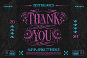 Alpha Spike Typeface, a Serif Font by alit design (Thumbnail 17 of 17)