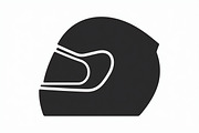 Motorcycle Helmet Silhouette Set, an Illustration by abu67222 (Thumbnail 5 of 7)