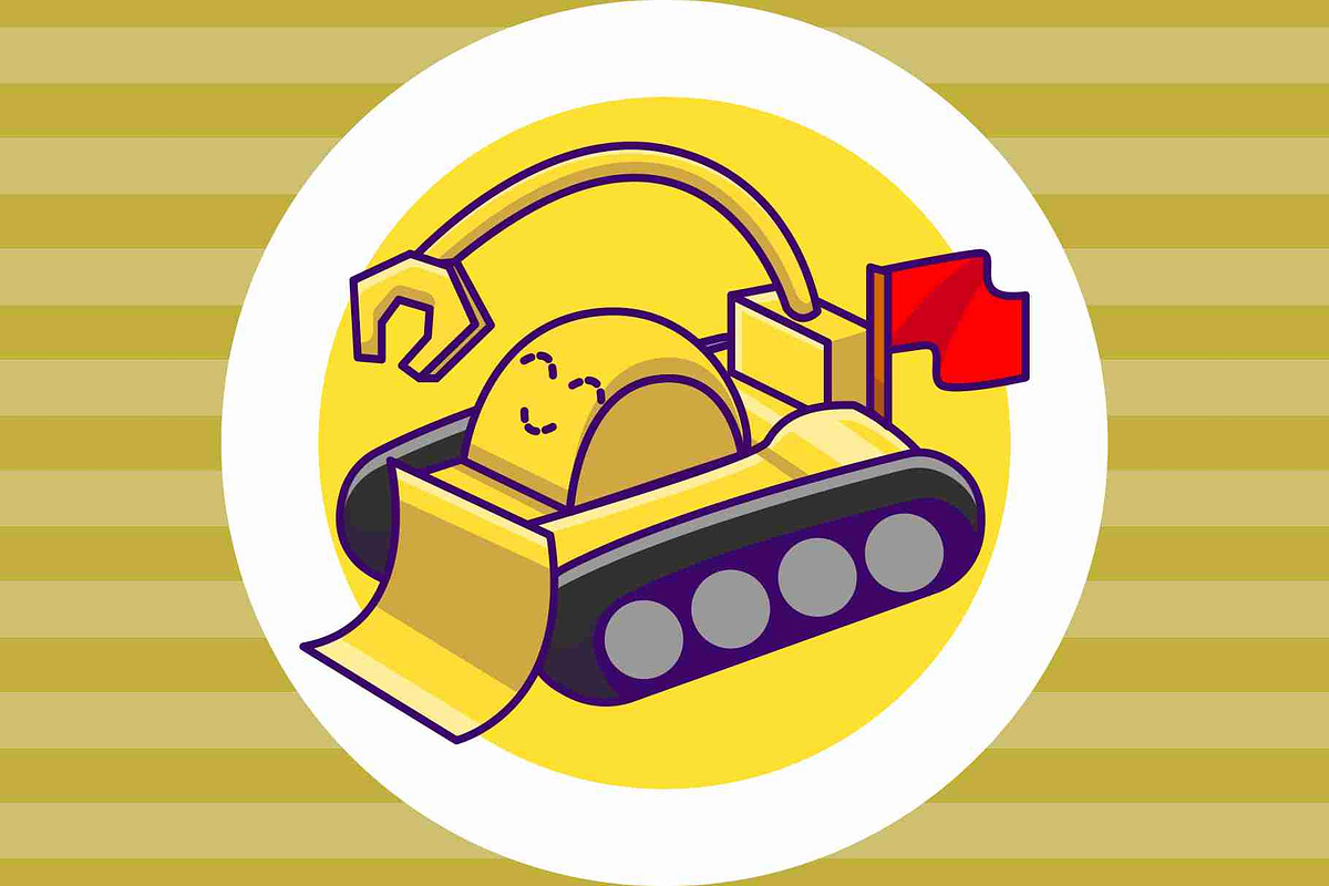 Cute Excavator Cartoon Vector, a Work Illustration by Artstorystudio (Photo 3 of 3)