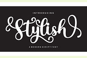 Stylish Script, a Script Font by Bosstype Studio (Thumbnail 1 of 7)