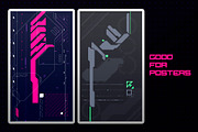 Cyberpunk Backgrounds Set, a Background Graphic by Olga Ryzychenko (Thumbnail 5 of 6)