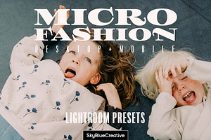 Microfashion -Kids Lightroom Presets, a Preset Add-On by skybluecreative