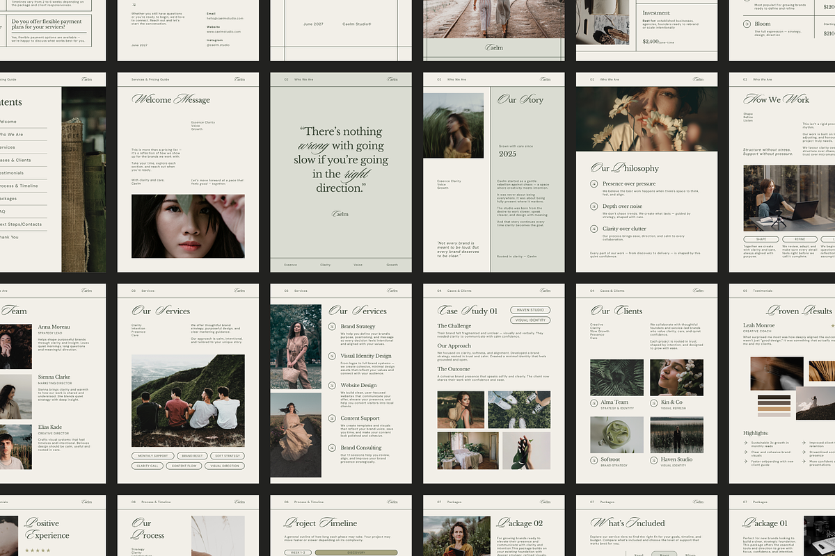 CAELM Services & Pricing Guide CANVA, a Presentation Template by Mirely Creative Co (Photo 2 of 8)