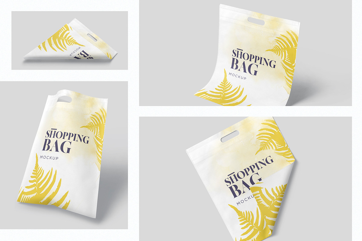 Non Woven D Cut Bag Mockups, a Product Mockup by GfxFoundry (Photo 2 of 6)