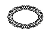 Vintage Lace Oval Frame Bundle, an Illustration by yasushie (Thumbnail 23 of 30)