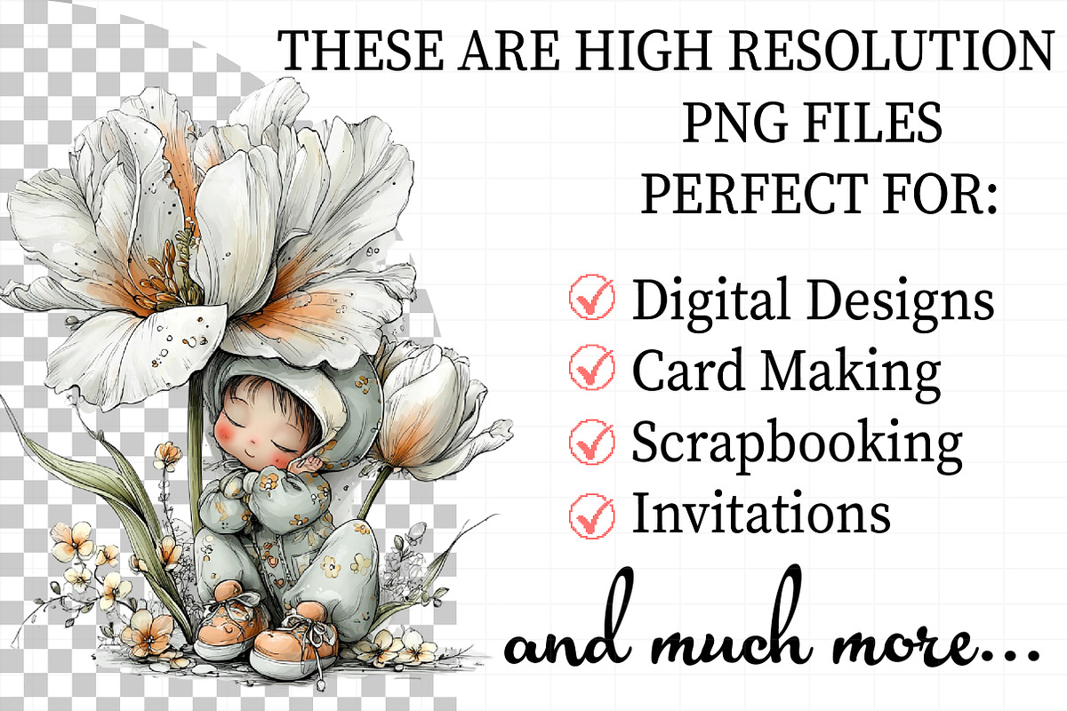 Whimsical Spring Fairy Clipart, an Illustration by Daily.Designs (Photo 2 of 7)