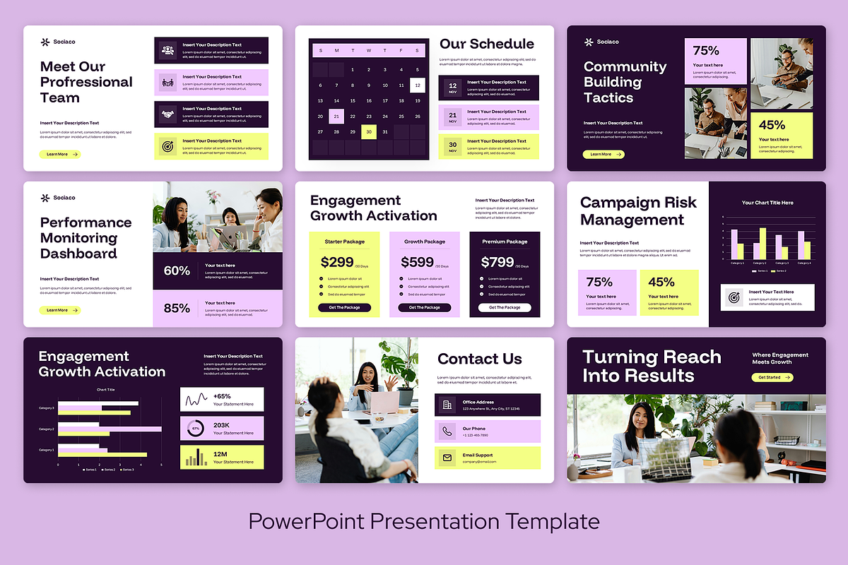 Social Media Campaign Powerpoint, a Presentation Template by Sixtemp (Photo 3 of 3)