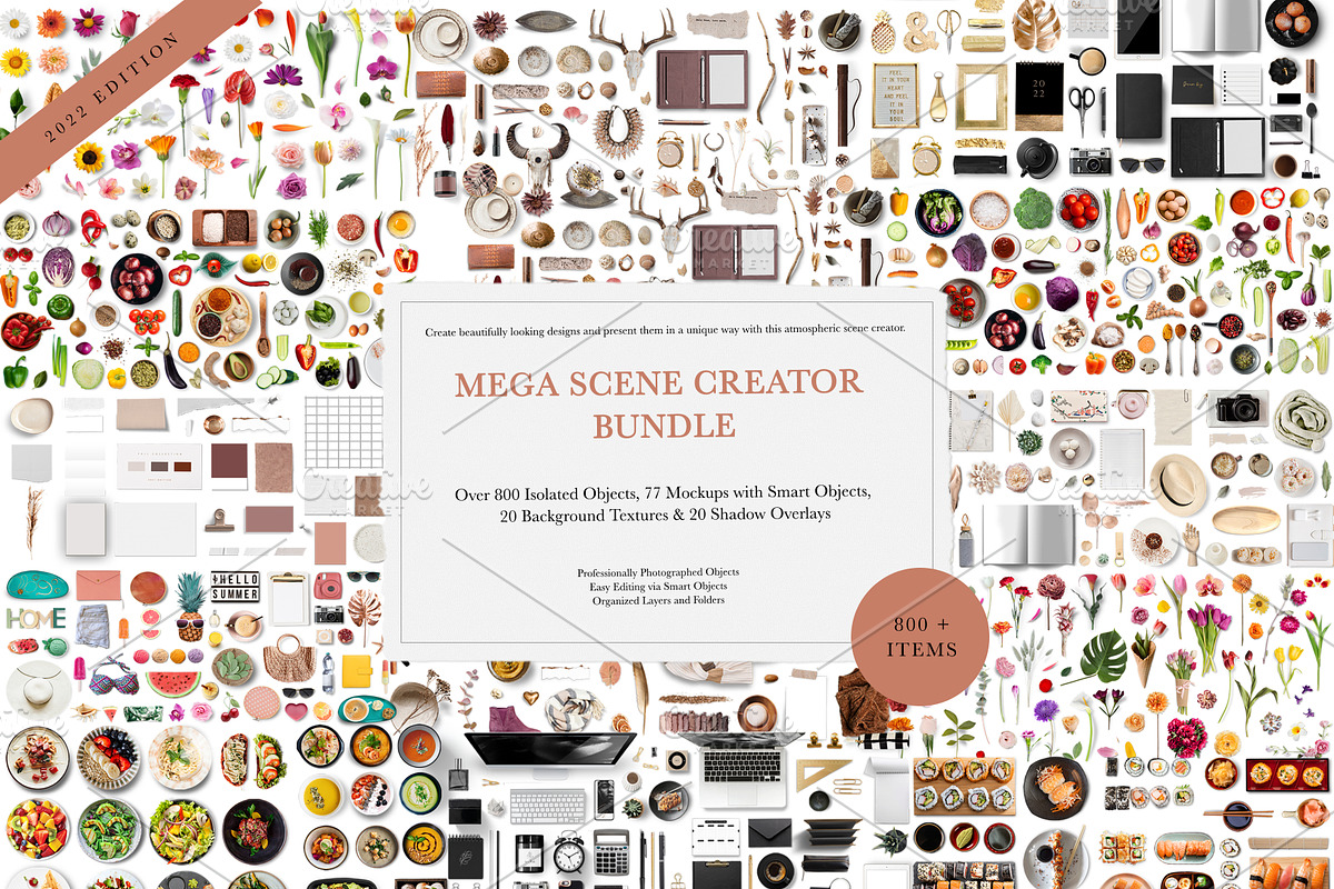 Mega Scene creator Bundle, a Books & Magazine Mockup by Kzara Visual Concepts (Photo 1 of 19)