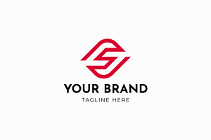 Letter S J Geometric Linear Logo, a Branding & Logo Template by Signatoro