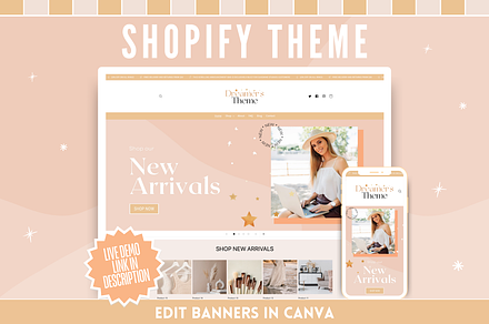 Peach Shopify Theme, a Shopify Template by SunshineStudioBoutique
