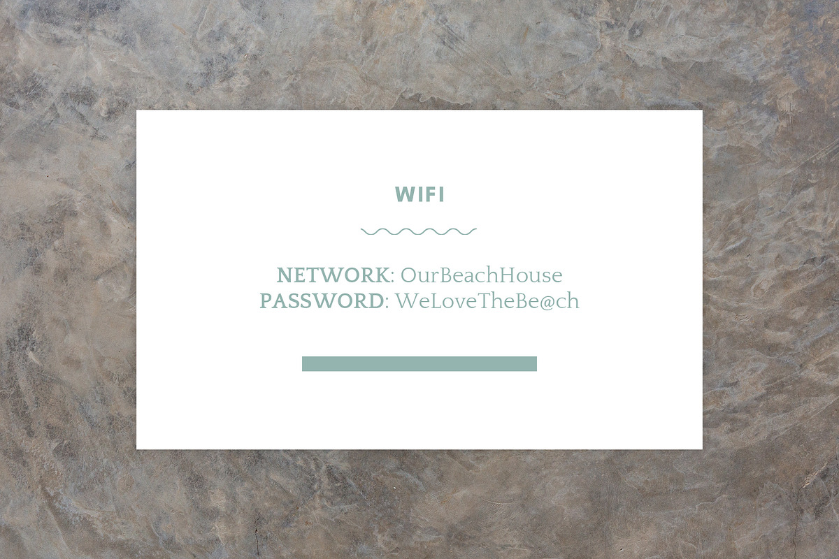 Beach House Info Signs for Airbnb, a Templates & Theme by Kin Studio (Photo 5 of 8)