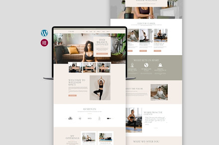 Health & Wellness Website Template, a WordPress Template by Web Template Market