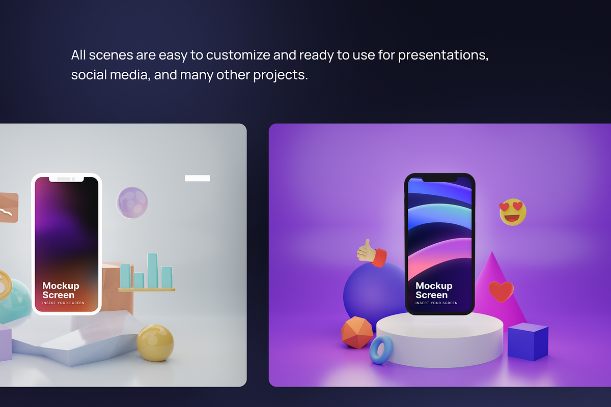 Mobby - 3D Phone Scene Creator, an Object 3D Model by Illustraly Design (Photo 4 of 7)