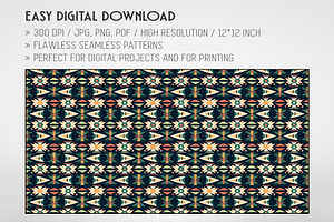 20 Seamless Boho Tribal Patterns