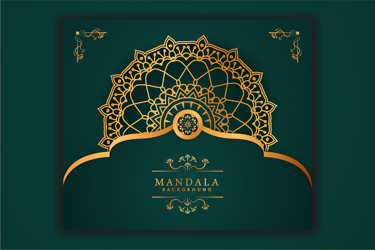 6 Luxury mandala background set, a Decorative Illustration by vectorartificer (Photo 5 of 7)