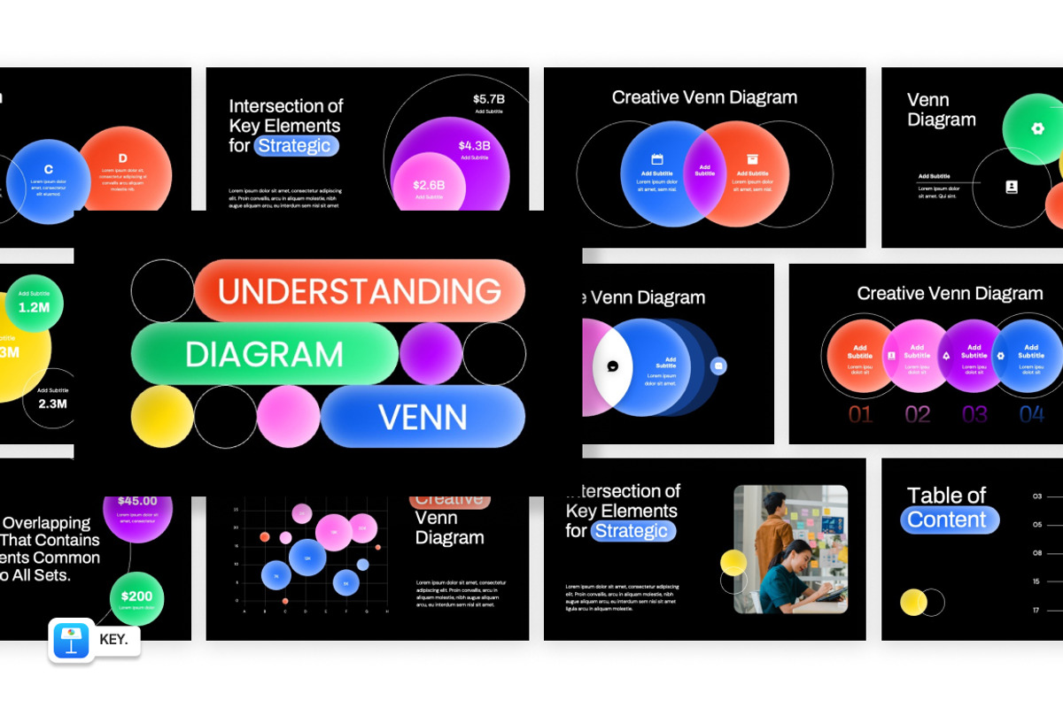 Venn Diagrams Keynote, a Presentation Template by Loin Studio (Photo 1 of 4)