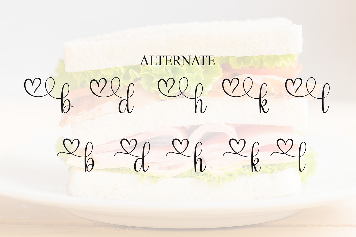 Sandwich | Script Font, a Handwritten Font by Scratchones (Photo 8 of 9)