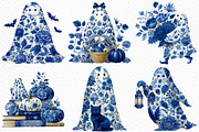 Whimsical Ghost Clipart Bundle, a Seasonal Illustration by Craft Nest (Thumbnail 5 of 8)