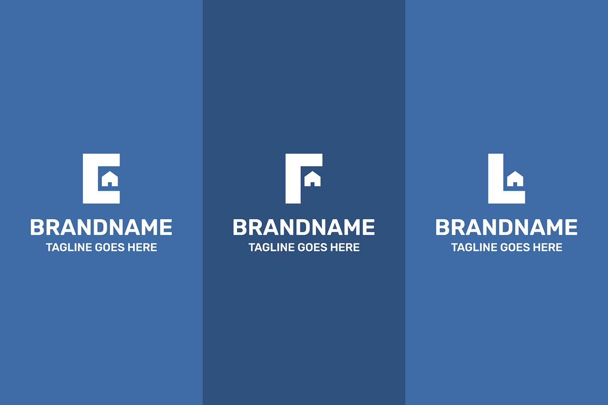 Letter E F L Home Simple Logo Set, a Branding & Logo Template by Pray Art Design Studio (Photo 2 of 2)