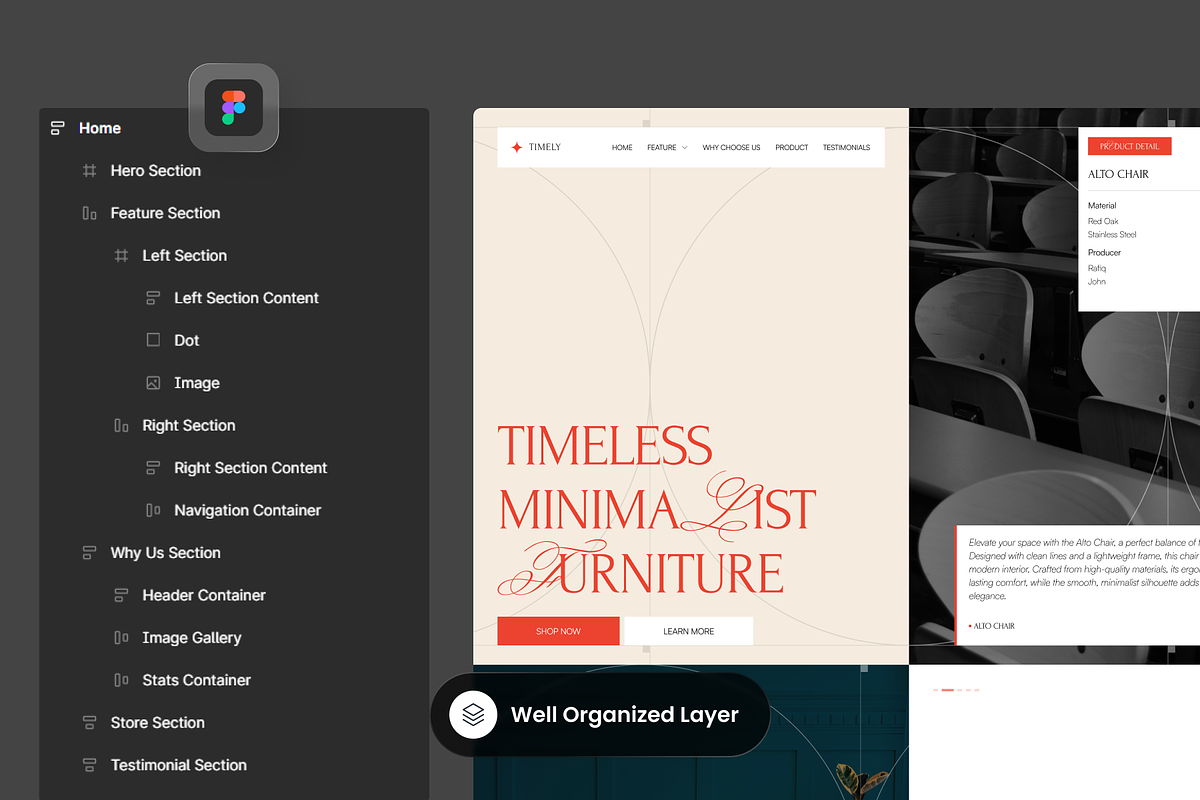 Timely - Furniture Store, a Landing Page Template by SLAB! Design (Photo 2 of 4)
