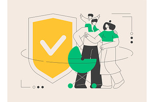 Social security abstract concept, a Person Illustration by Visual Generation