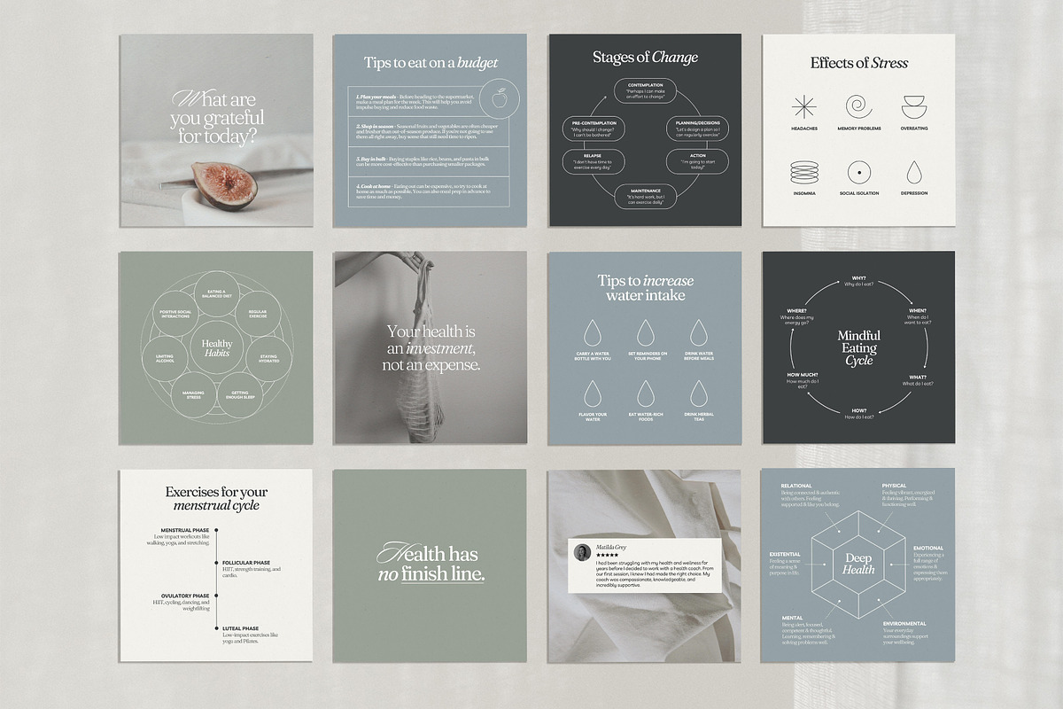 Health Coach Template - Canva, a Social Media Template by Willoe Studio (Photo 7 of 12)