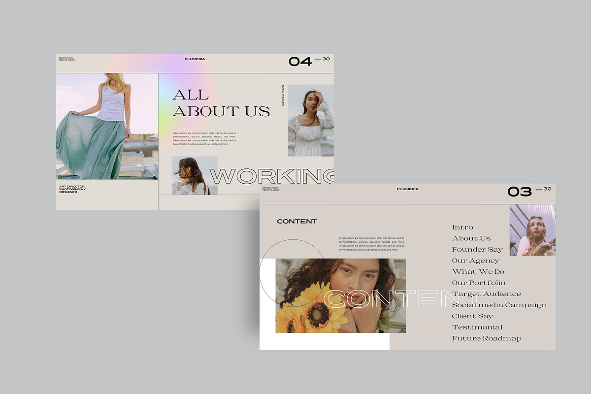 Plumeria - Brand Guidelines PPTX, a Presentation Template by Dirtytemp Studio (Photo 5 of 11)