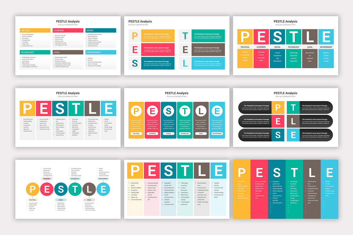 PESTLE Analysis PowerPoint Template, a Presentation Template by SlideOne (Photo 6 of 7)