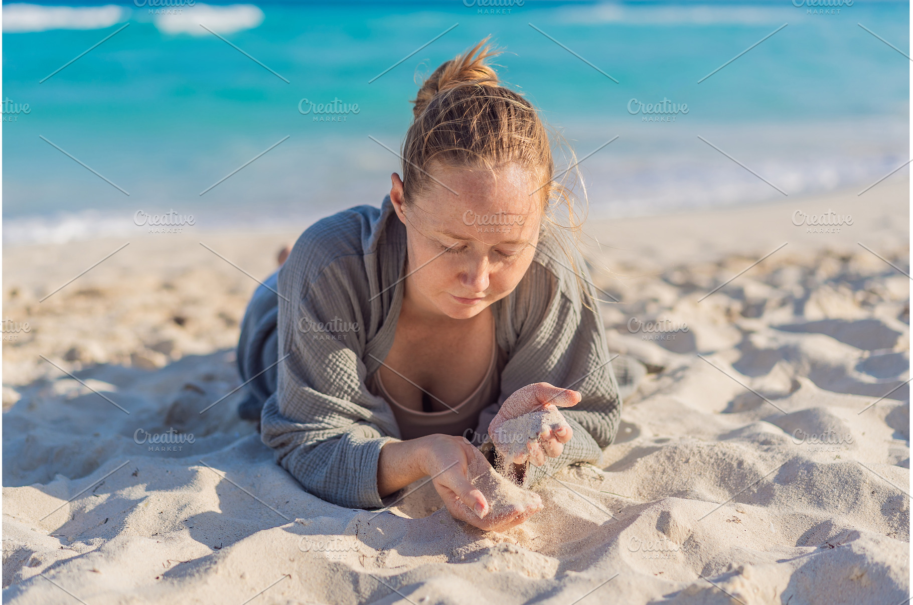 Woman enjoying peaceful time at the, a Nature Photo by Elizaveta Galitskaya